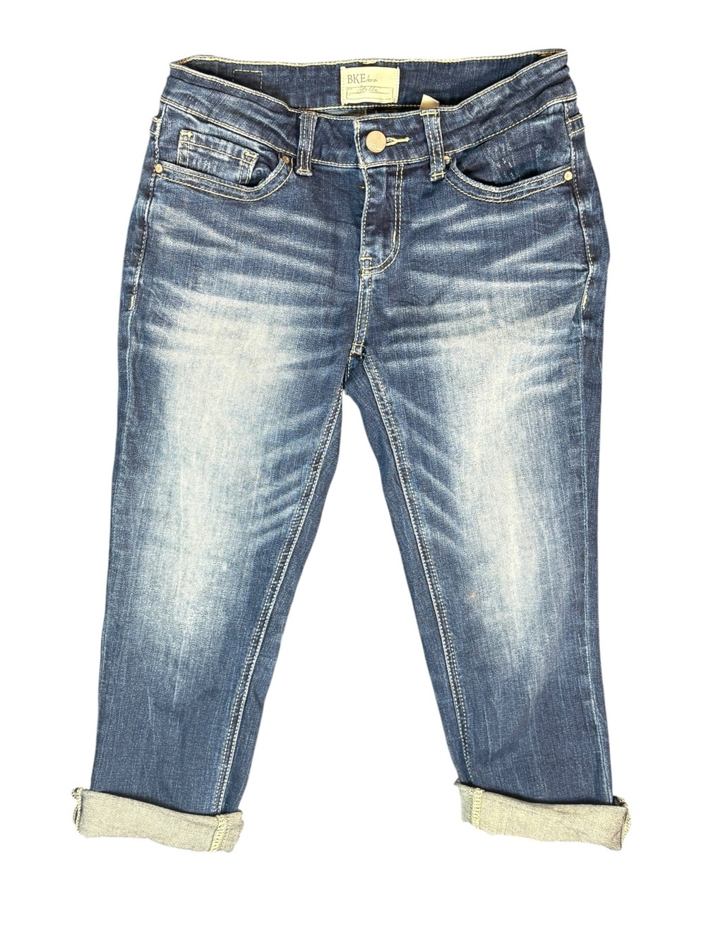 BKE Stella Crop Jeans Size 27 Stretch Denim Capri